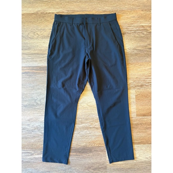 Casual Athletic Stretch Pants Black Men's 31 x 30 - Picture 1 of 6